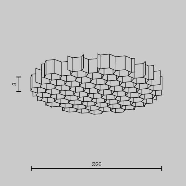 Светофильтр Maytoni Technical Wise HoneyComb-D26
