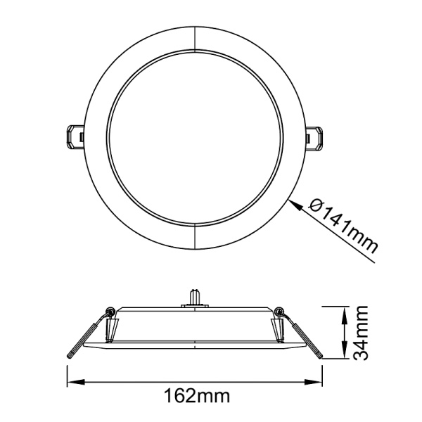 Встраиваемый светильник Mantra EILAT 9296