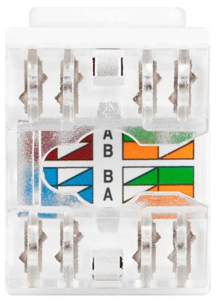 Коннектор ЭРА ОФИС 18-8002-01 RJ45 CAT6 UTP Keystone цвет белый Б0063290