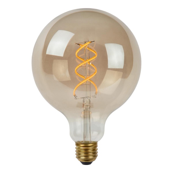 Лампа светодиодная диммируемая Lucide E27 5W 2200K дымчатая 49063/05/65