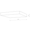 Потолочный cветильник Nowodvorski Lid Square Led White 10432
