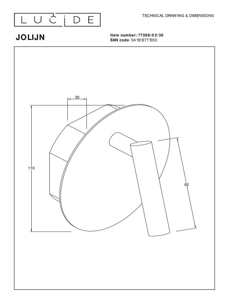 Спот Lucide Jolijn 77288/03/30