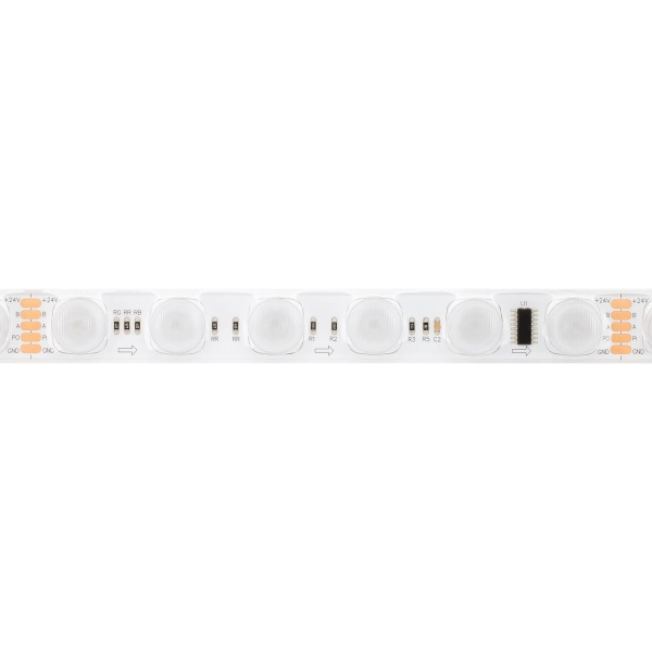 Светодиодная лента герметичная Arlight 20W/m 36LED/m 3030SMD разноцветный 5М DMX-FLT-PS-S36-23mm 24V 038297