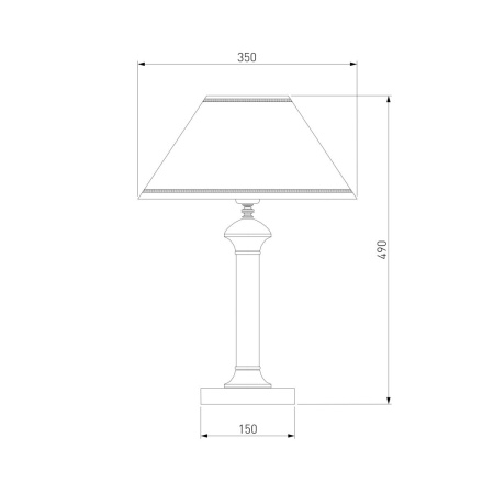 Настольная лампа Eurosvet 60019/1 венге