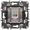 Розетка ЭРА Elegance 14-3107-16 RJ45, титан Б0065764