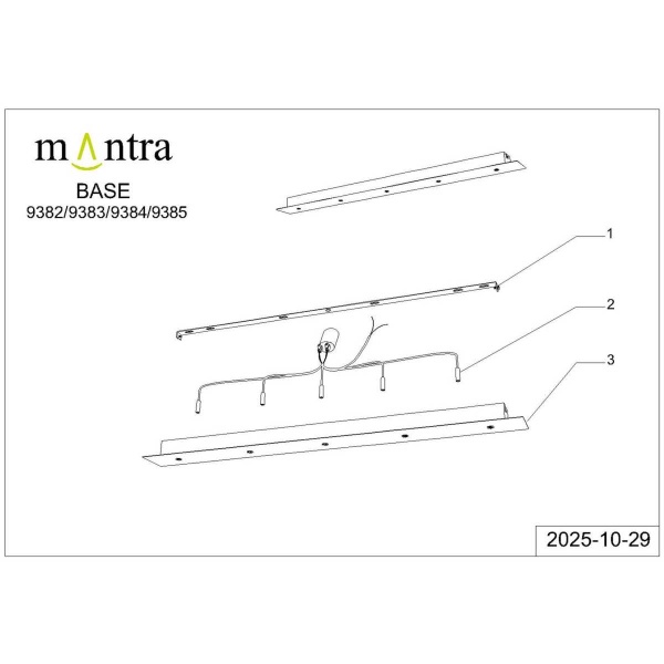 Потолочное основание Mantra Modular Light Florones 9385
