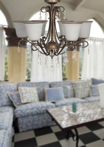 Подвесная люстра Arti Lampadari Borgese E 1.1.6.602 GB