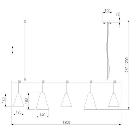 Подвесной светильник Eurosvet Castle 50088/5 белый/серебро