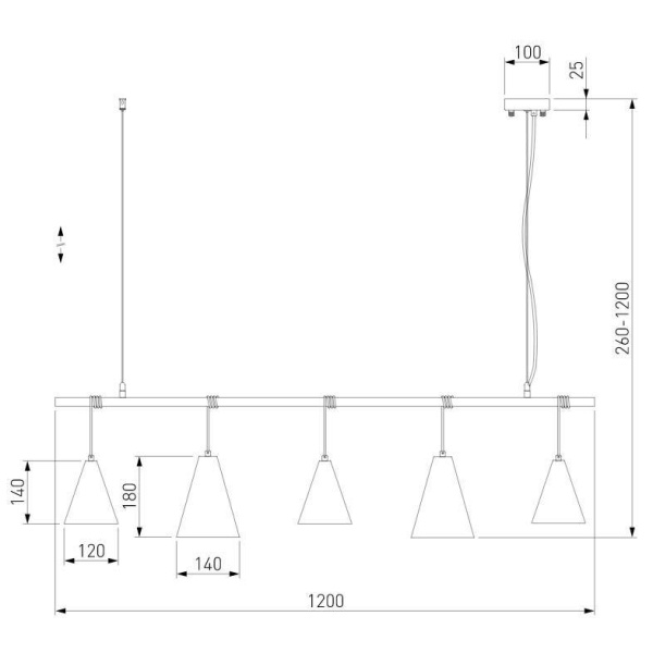 Подвесной светильник Eurosvet Castle 50088/5 белый/серебро
