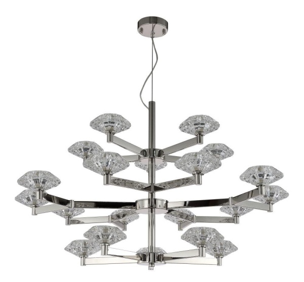 Подвесная люстра Crystal Lux Rebeca SP5+10+5 Nickel