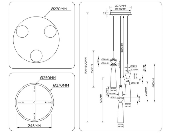 Люстра Ambrella Light HIGH LIGHT LH75367