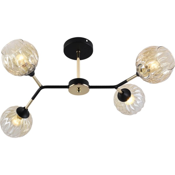 Потолочная люстра Reluce 01358-0.3-04 BK+FGD