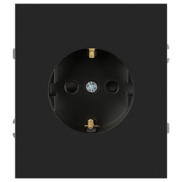 Розетка ЭРА Arktik 16-2101-05 с заземлением 2P+E Schuko 16А-250В антрацит Б0070418