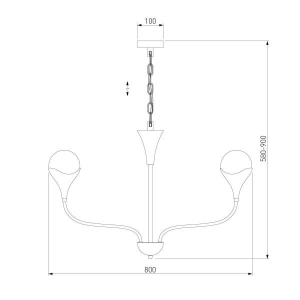 Подвесная люстра Eurosvet Calyx a068276