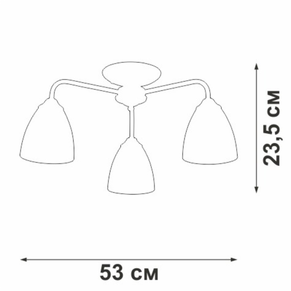 Потолочная люстра Vitaluce V3946-1/3PL