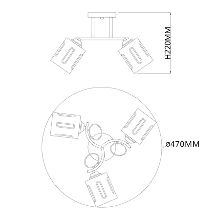 Потолочная люстра Escada Calluna 1120/3PL