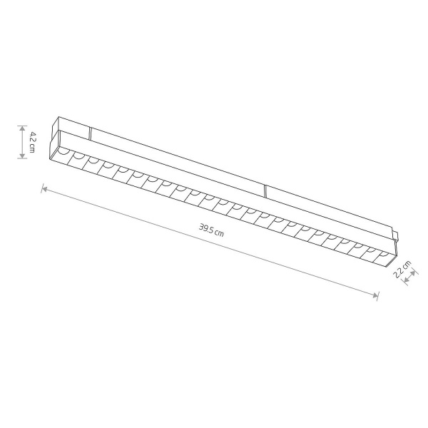 Трековый магнитный светильник Nowodvorski Focus Led Black 10150