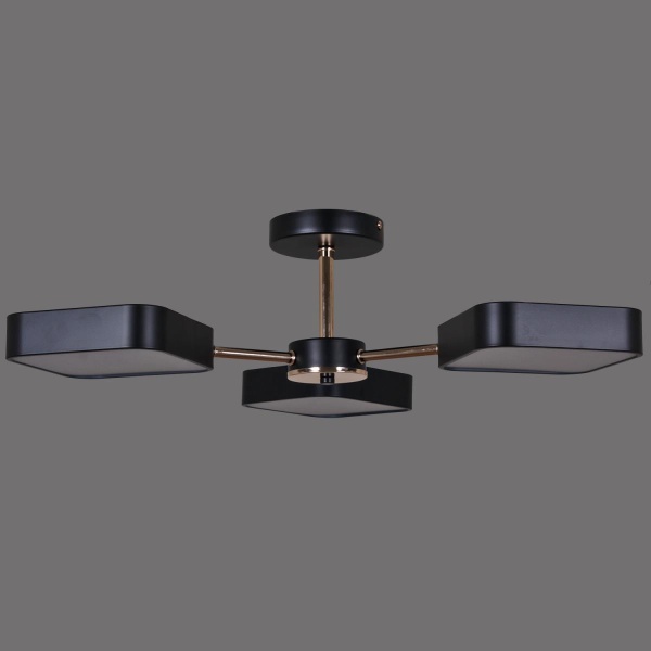 Светильник потолочный Reluce 03360-0.3-03 BK+FGD