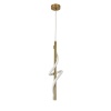 Подвесной светодиодный светильник Indigo Intreccio 14025/1P Brass V000144L