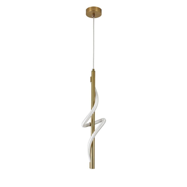 Подвесной светодиодный светильник Indigo Intreccio 14025/1P Brass V000144L