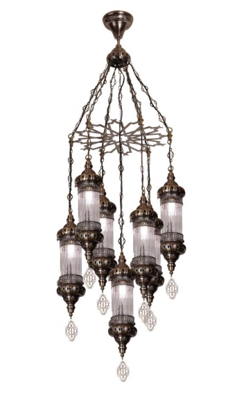 Люстра подвесная Alfa Light F1524-16 AB