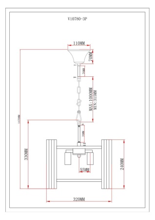 Подвесная люстра Moderli Monte V10780-3P