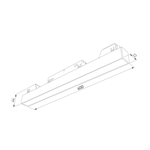 Трековый светильник 20W 3000K белый Elektrostandard 85002/01_система Слим a072616