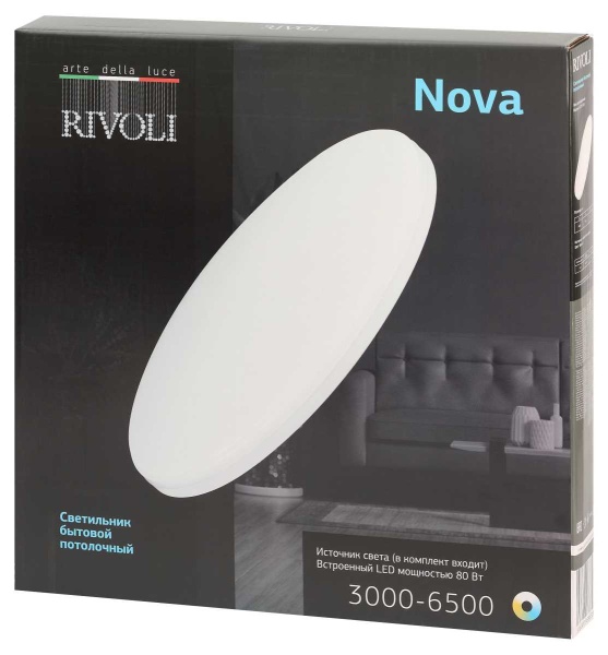 Светильник потолочный светодиодный Rivoli Nova 6179-703 LED 3000K-6500k 80 ВТ Б0069795