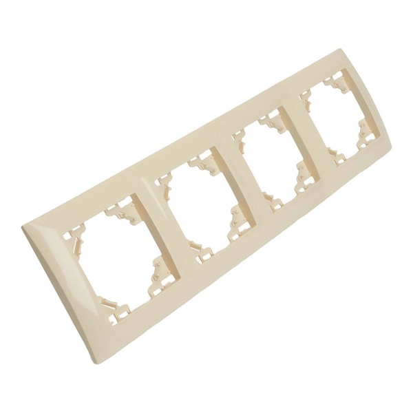 Рамка 4-постовая Stekker Эрна Элегант слоновая кость PFR00-9014-02 49669