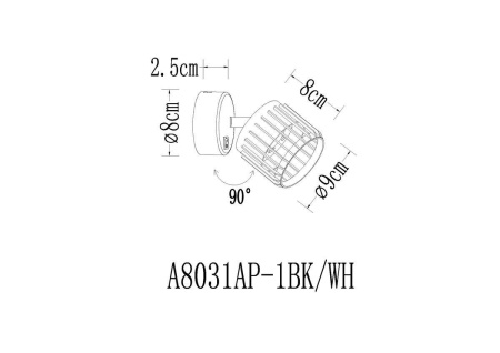 Спот Arte Lamp Atria A8031AP-1WH