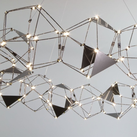 Подвесная светодиодная люстра Eurosvet Uma 90369/15 черный жемчуг