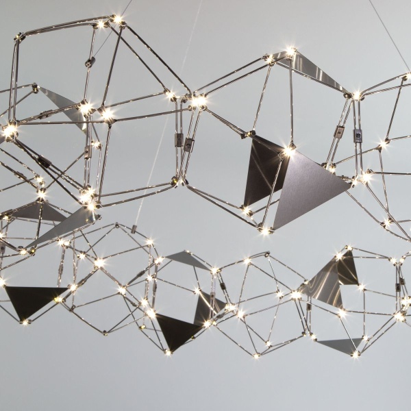 Подвесная светодиодная люстра Eurosvet Uma 90369/15 черный жемчуг