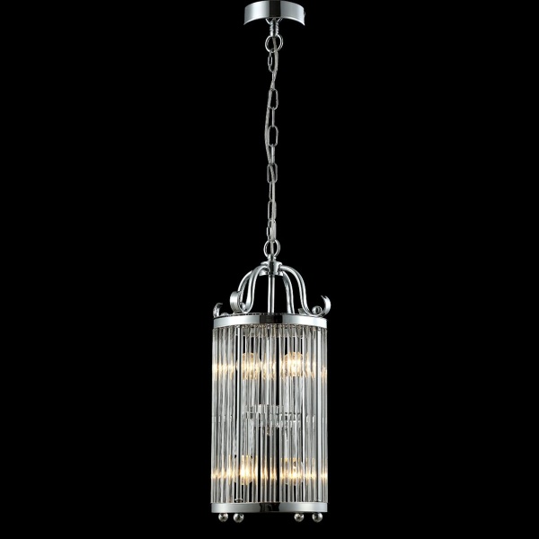 Подвесная люстра Crystal Lux Tadeo SP4 D200 Chrome/Transparente
