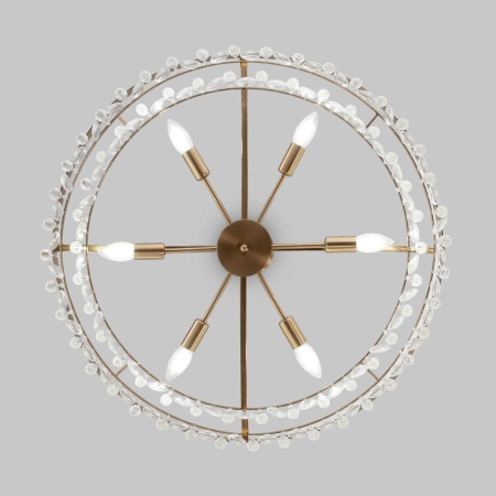 Подвесная люстра Eurosvet Sophie 60165/6 латунь