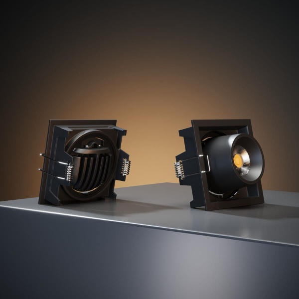 Встраиваемый светодиодный светильник Elektrostandard Conner 25087/LED 8W 4000K черный a063994