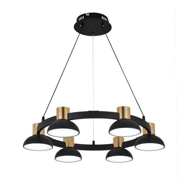 Подвесная светодиодная люстра Indigo Traforo 11059/6P Black V000182L