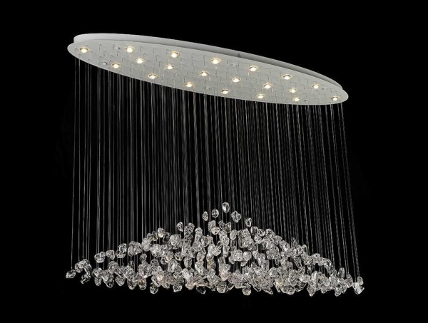 Подвесная люстра Newport 8230/140 С oval white clear М0071679