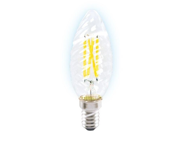Лампа светодиодная филаментная Ambrella light E14 6W 6400K прозрачная 202126