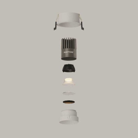 Встраиваемый светильник Maytoni Technical DL115-10W-3K-W