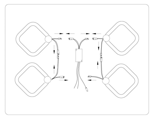 Потолочная светодиодная люстра Ambrella light Acrylica Original FA3819