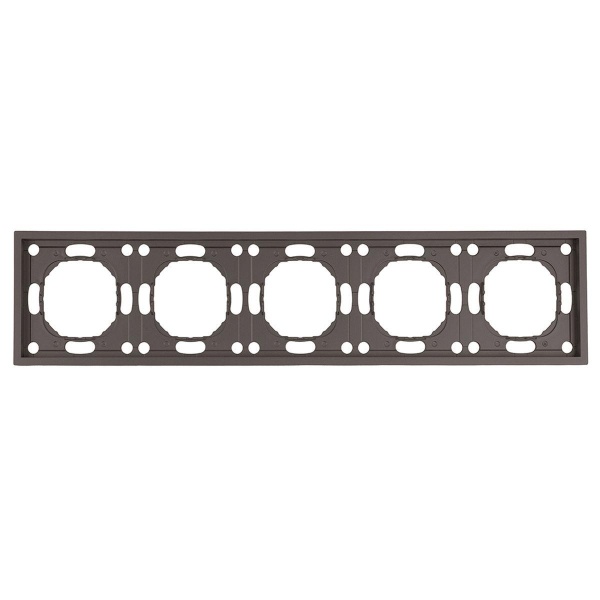 Рамка Stekker, PFR00-5005-09 5-местная Эмили, антрацит, soft touch 49940