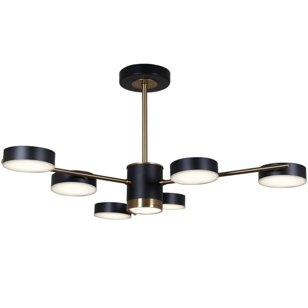 Потолочная светодиодная люстра Reluce 06369-0.3-06 COP+BK