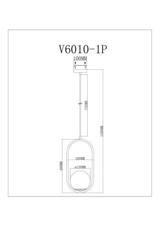 Светильник подвесной Moderli Klaster V11585-1P