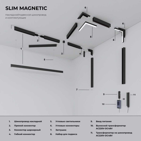 Трансформатор Elektrostandard Slim Magnetic 48V 200W 95042/00 a057213