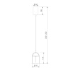 Подвесной светильник Eurosvet Palm 201056/1 LED латунь a072228
