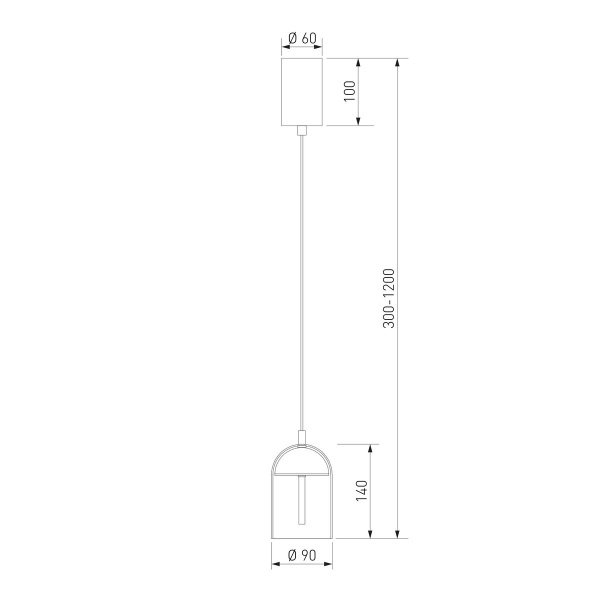Подвесной светильник Eurosvet Palm 201056/1 LED латунь a072228