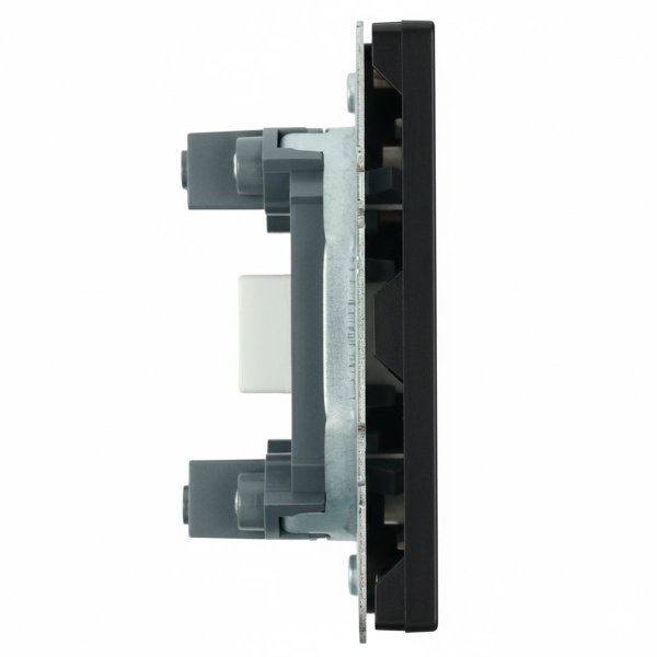 Розетка HDMI 2.0 Type A (механизм), серия Эмили, STEKKER, RST00-5118-05, черный уголь, soft touch 50171