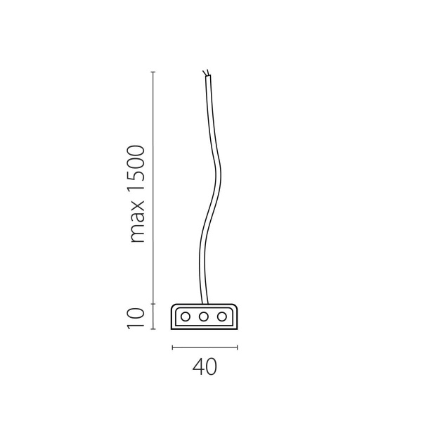 Подвод питания к 456ххх (1,5м) Trito Lightstar 456003