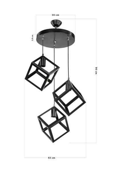 Подвесная люстра Toplight Cherilyn TL1604H-03BK