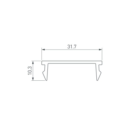 Рассеиватель Arlight Line-S-W32-3000 Opal 042904